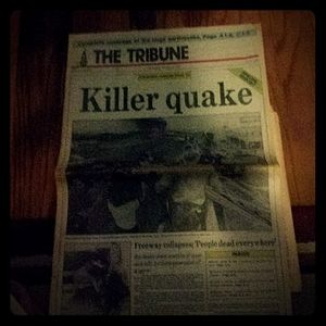 The Tribune Newspaper Killer Quake of 1989